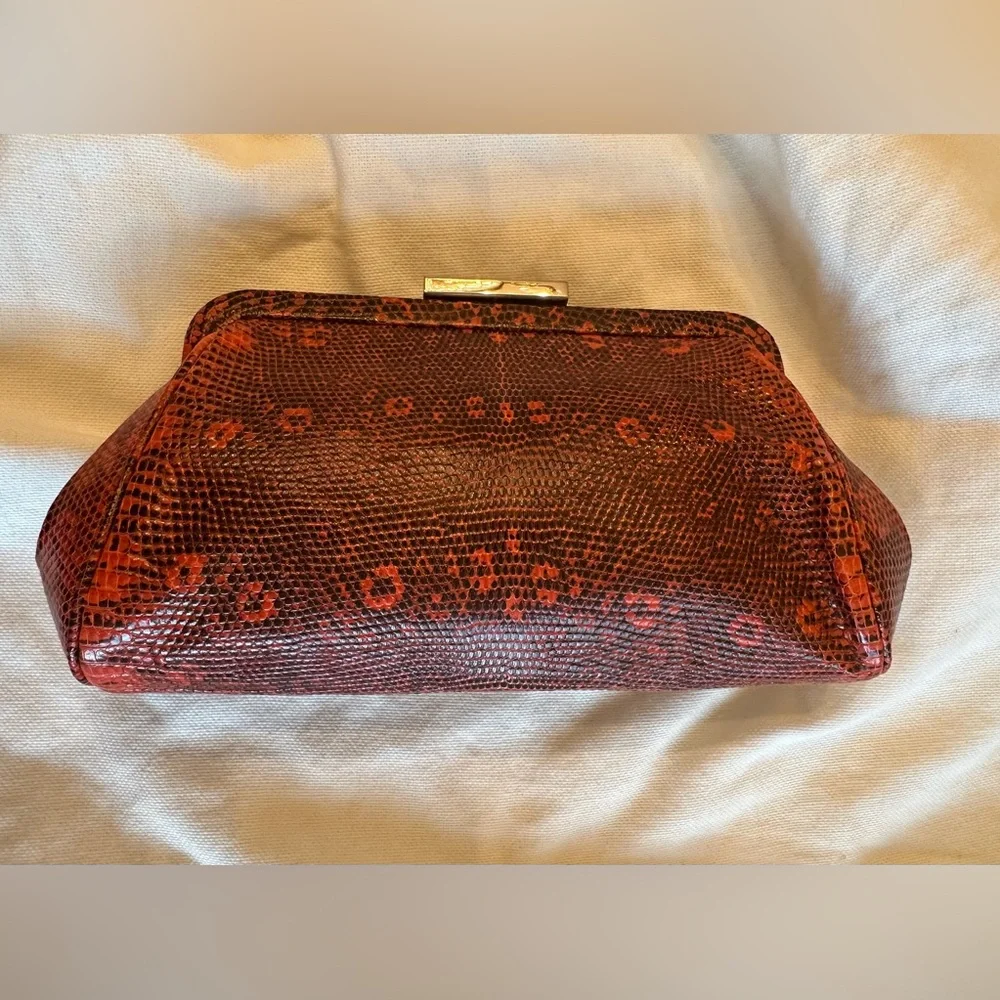 Tiffany & Co clutch genuine lizard